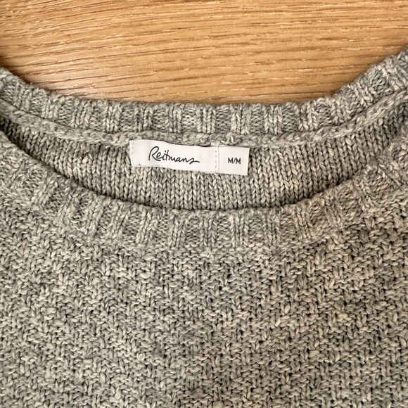 3/$30 - REITMANS Gray Knit Sweater - Picture 2 of 5